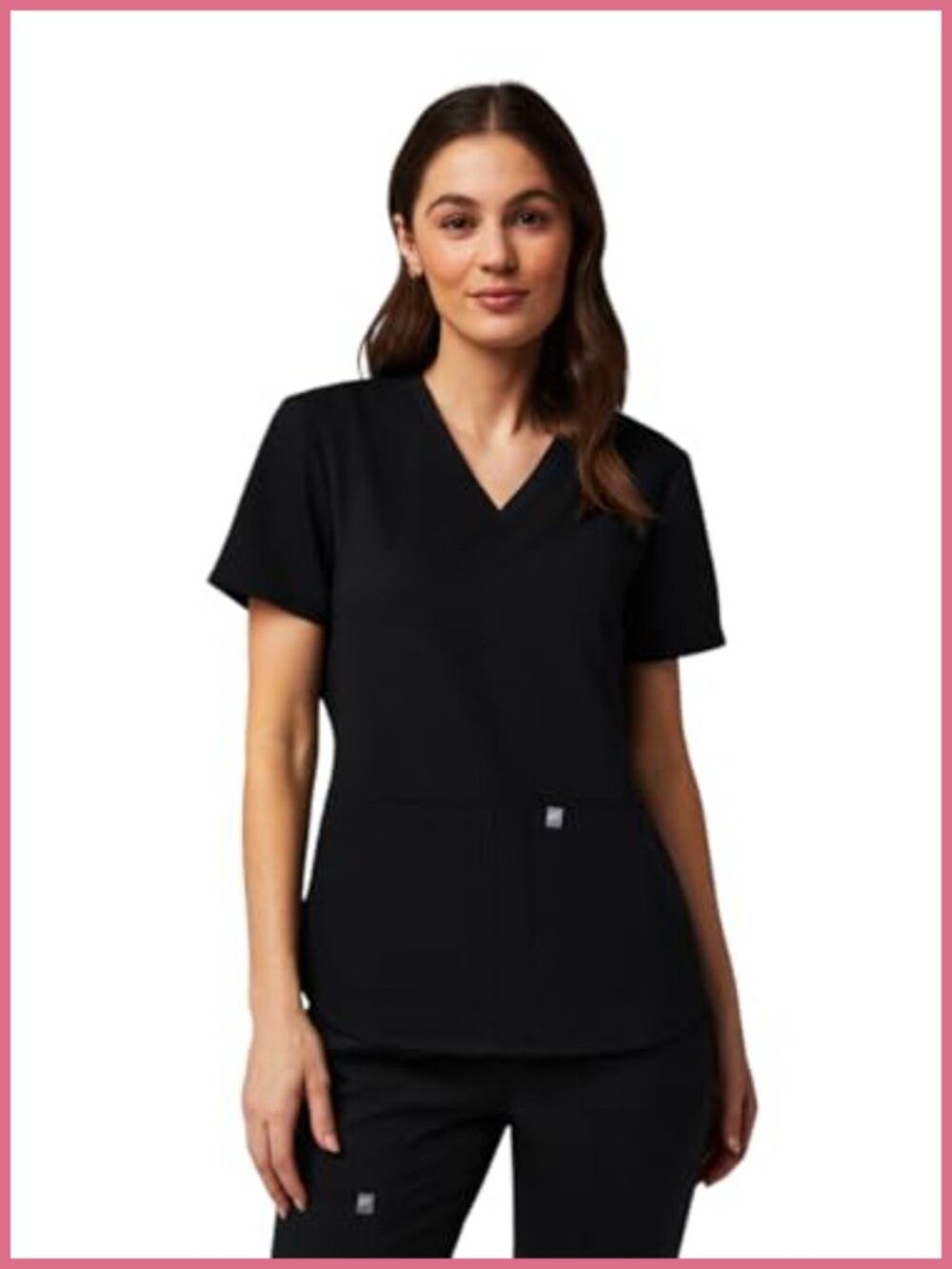 Women's Method 2-Pocket Scrub Top V-Neck 4-Way Stretch Medical Uniform